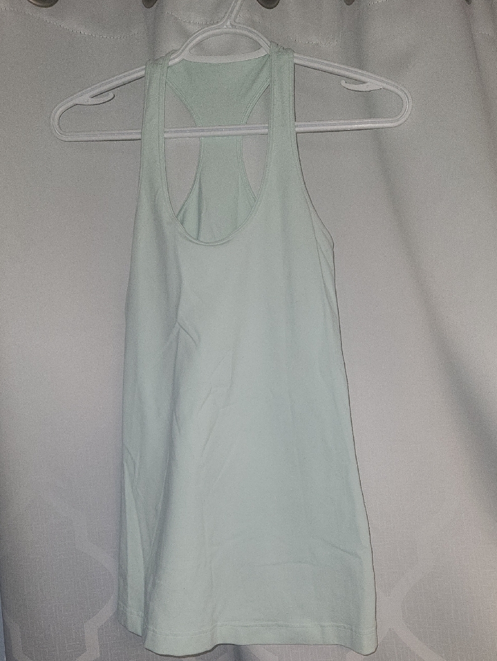 lulu racer back mint green sz 4